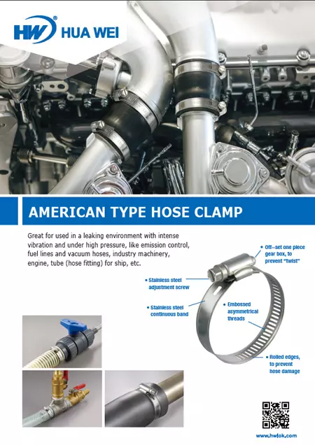 Amerikaanse Type Slangklemmen Flyer